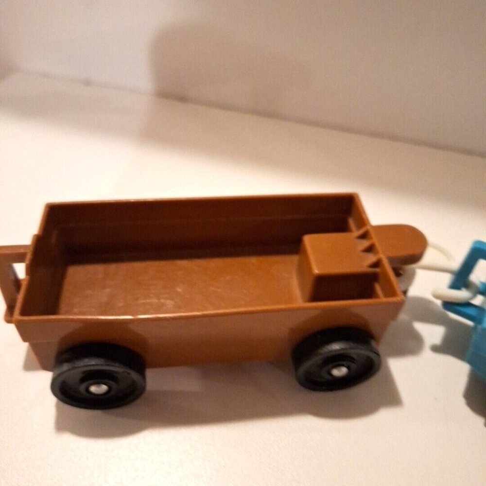 1984 Fisher Price Zoo Tram Train Cars Mountain Goat Vintage #916 Lot - Picture 2 of 11